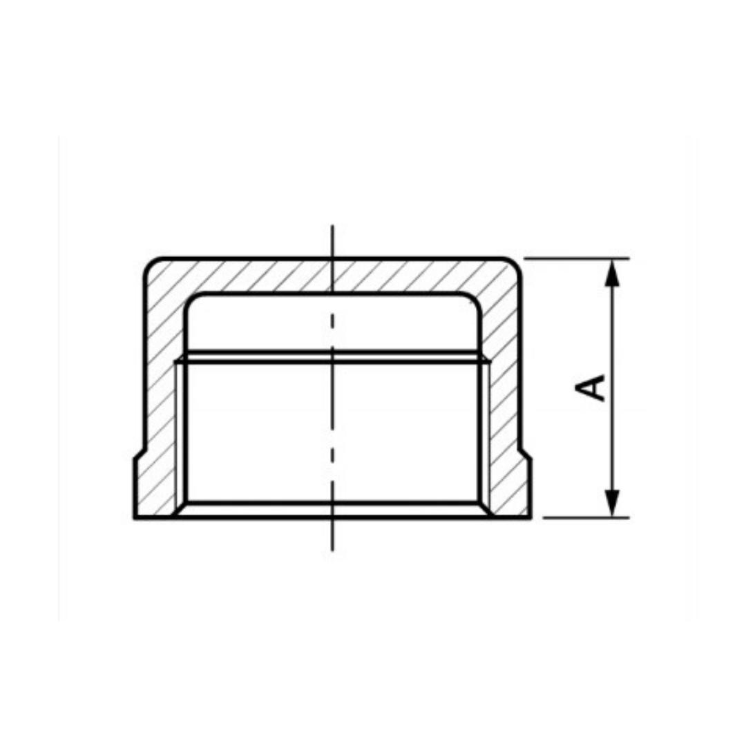 BSP Round Cap Special Metric Materials